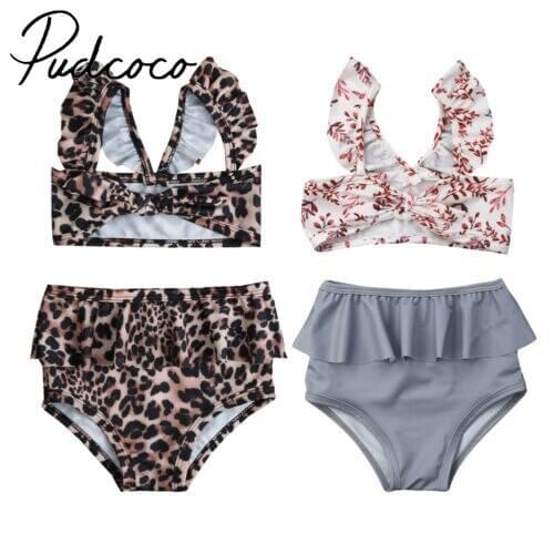 2pcs Toddler Baby Girl Tracksuit Tube Tops+bottoms Short Pants Swimwear Bikini Outfits Swimsuit Set Beachwear 1-5y