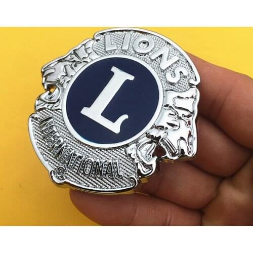 3D Silver Metal Lion Auto Trunk Rear Fender Emblems Badge Decal Sticker Car Accessories