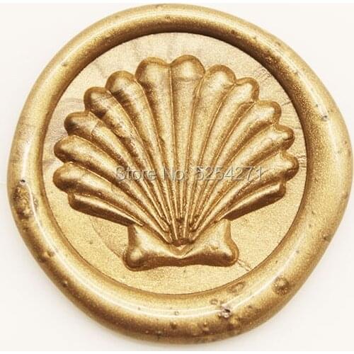 3D Heirloom Wax Seal Stamp - Seashell