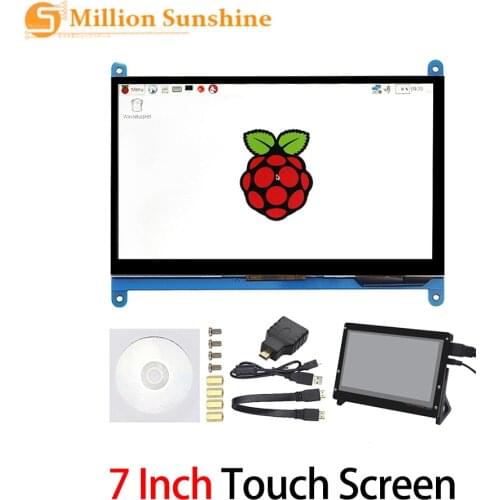 7 Inch Raspberry Pi 4 Touch Screen 1024*600 / 800*480 Raspberry Pi 4 LCD Display HDMI TFT Monitor for Raspberry Pi 3B /3B+RPI137