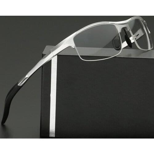 Aluminum Men Eyeglasses Fashion Myopia Optical Computer Glasses Frame Brand Design Plain Eye glasses retro de grau femininos