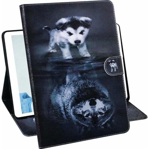 For Galaxy TabA10.1 2019 SM-T510 Case 3D Painted Leather Cover for Samsung Tab A 10.1 (2019) T510 T515 Tablet Case