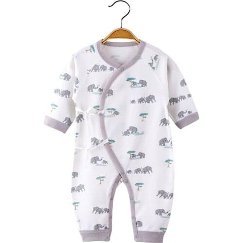 Baby Jumpsuit Newborn Cotton Boneless Sewing Long Sleeve Girls Boys Romper Kids Infant Clothes 0-6Month