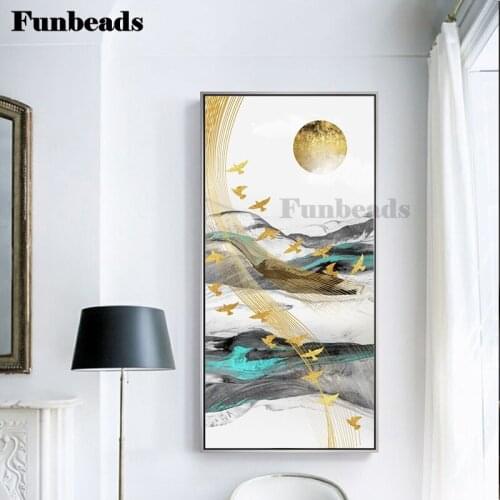 Nordic Abstract Color Spalsh Blue 5d diy diamond painting cross stitch full drill mosaic picture diamond embroidery decor FF4524