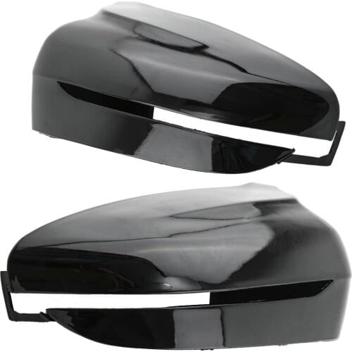 Left & Right Gloss Wing Mirror Cover For BMW 5 Series G30 G31 Black