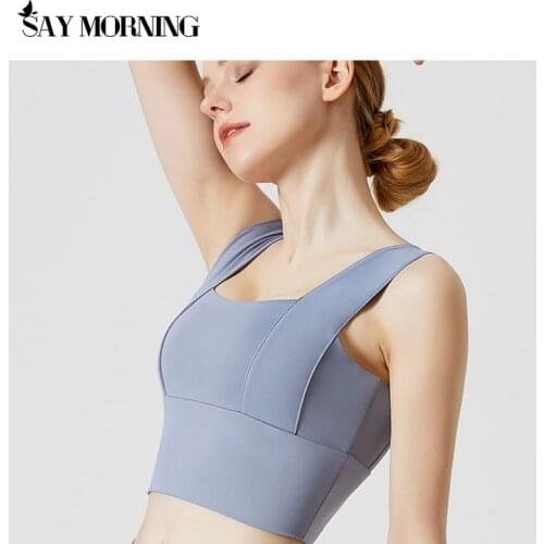 SAY MORNING Hot Women Push Up Sports Bras Vest Underwear Shockproof Breathable Gym Fitness Athletic Running Yoga Sport Tops