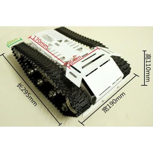 Metal Shock Absoption Tank Car Chassis Robot Smart Suspension Car Tracked Crawler Catepillar With Metal Track DIY RC Mobile Toy