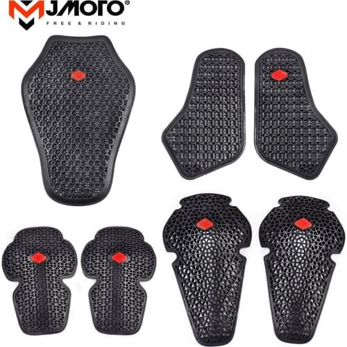 5pcs CE Certification Motorcycle Jackets Built-in Protection Pads Motocross Protective Gear Riding Armor Back Shoulder Elbow Pad