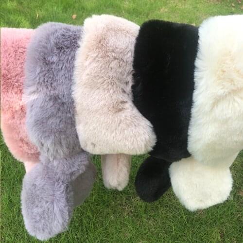 2021 New Autumn Winter Fur Fur Collar Scarf Women Keep Warm Thickening Fur Colorful Cross Winter Scarf