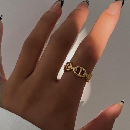 Dazan New Minority Fashion Metallic Personalized Cold Style Retro Chris April Adjustable Cock Silver Plated Rings Silicon