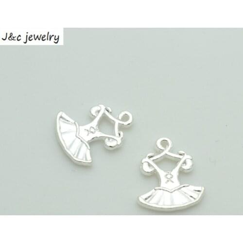 New Arrival 30 pcs/lot Alloy Charms Pendant clothes silver plated 16*13 mm Jewelry Making DIY Charms Handmade Crafts N161