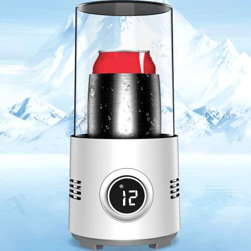 Cooling Cup 2-In-1 Car Office Cup Warmer Cooler Smart Car Cup Mug Holder Tumbler Cooling Beverage Drinks Can Summer Cool