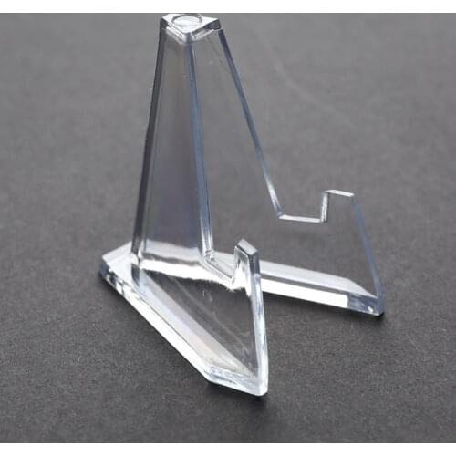 1PC Card Display Show Stand Acrylic Jewellery Stand Holder Collectibles Coins Easel Medal Badge Holder