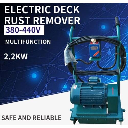 1PC 380V-440V Hand Push Deck Electric Rust Remover Machine Multifunction Rust Remover Small Rust Remover Machine For Ship
