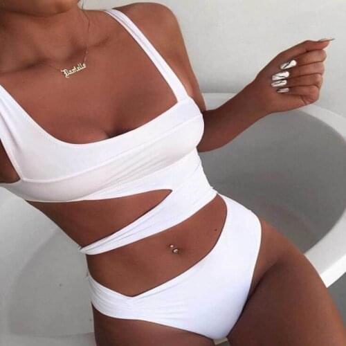 XPUHGM Sexy One Piece Swimsuit Women Hollow Bathing Suit Solid Swimwear Bikinis Summer New Leopard Beachwear Female Monokini