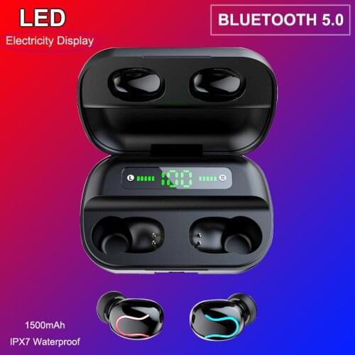 3500mAh Q82 TWS Wireless Earphones Bluetooth 5.0 9D Waterproof Earbuds Handsfree Headset Sports Headphones With Microphone