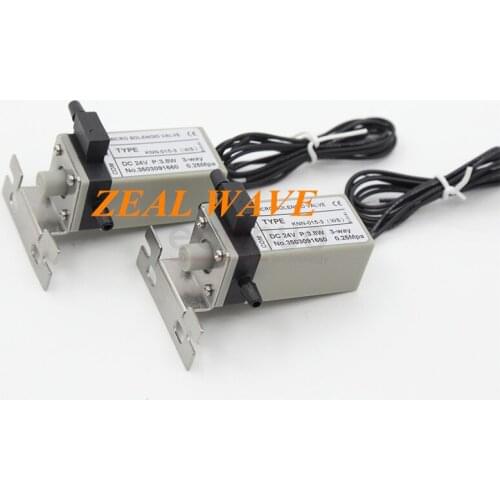 UV Flatbed Printing Machine Solenoid Valve Caishen Gongzheng Cyber Star Three-Way Valve 24V 3.8w Solenoid Valve
