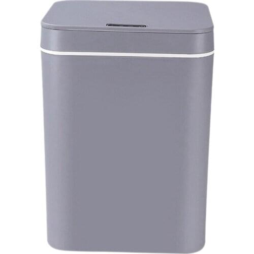 16L Intelligent Trash Can Automatic Sensor Dustbin USB Charging Smart Electric Waste Bin Home Rubbish Can