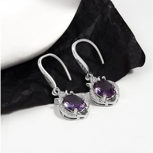 VENTFILLE 925 Sterling Silver Korean Version of Zircon Gold-plated Simple Earrings