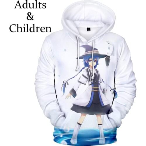 Explosive 3D Anime Mushoku Tensei Hoodies Luxury Harajuk Hip Hop Men/women Outwear Spring Autumn Cute Boys/girls Cartoon Hoodie