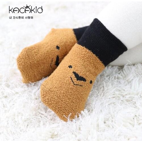 KACAKID Winter Warm Children Socks Cute Expression Kids Baby Boys Girls Children Socks Thick Warm Boy Girl Children Socks Ka1274