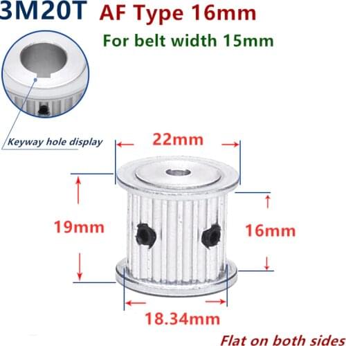 Arc 18 19 20 Teeth 22T HTD 3M Timing Pulley Bore 4-12mm for Width 15mm 3M Synchronous Belt HTD3M pulley gear wheel 20T 20Teeth