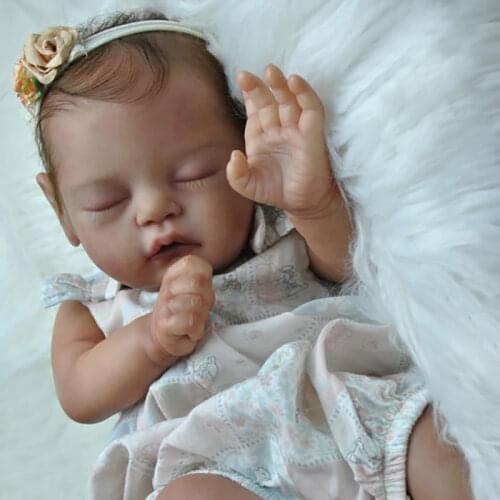 DIY Doll Kit Reborn Baby VIVIA Soft Vinyl Unpainted Doll Parts