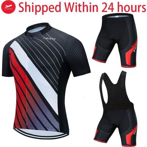 2021 Spain Cycling Jersey Set Breathable Team Bicycle Jersey Men Cycling Clothing Bib Shorts Triathlon Suit Bike Wear Jersey