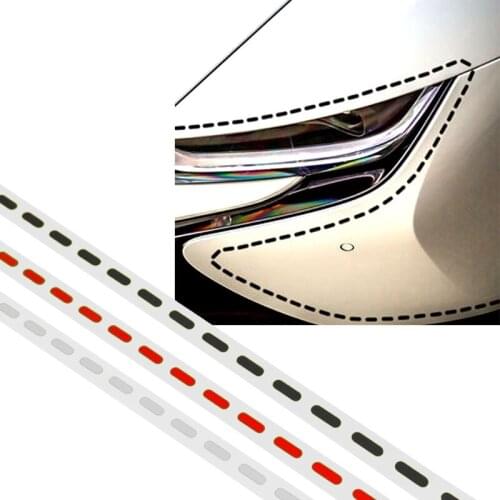 5 Pcs Custom Car Stickers DIY Kit Sewing Stitch Pattern Reflective Scooter Bicycle Cool Decal Logo Reflective Styling