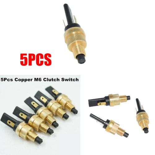5PCS 6mm Copper Motorcycle Brake Light Tail Light Front Rear Brake Clutch Switch Plug