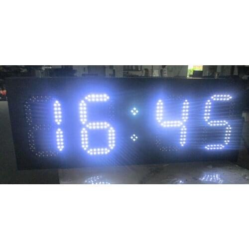 8" white color,temperature,time,led GPS clock,led module,7 segment of the modules, semi-outdoor,led signs,led gas price