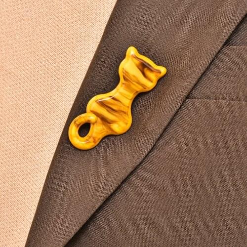 Blucome Cat Shape Brooch Hijab Pins Kawaii Women Girl Men Clothes Decoration High Quality Animal Collar Clip Corsage Gifts