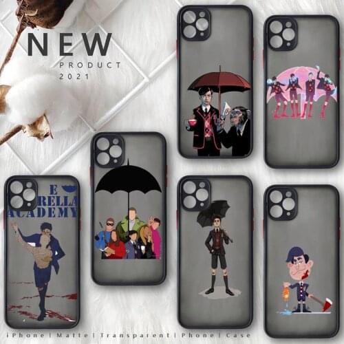 The Umbrella Academy Cartoons five Phone Case Matte Transparent for iphone 11 12 pro mini XS XR X max 7 8 plus TPU Mobile bags
