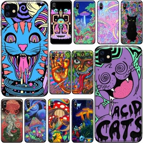 Hippy Hippie Psychedelic Art Phone Case For iphone 8 11 12 Redmi note 8 9 s huawei p 30 pro lite plus cover shell funda