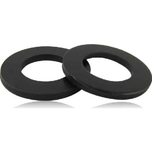 Black Flat Washers M2,M2.5,M3, M4,M5,M6,M8,M10,M12,M14,M16,M18,M20