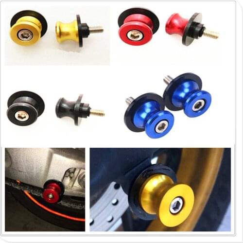 For Yamaha MT03 MT-03 MT 03 2006 - 2016 M6 swing arm Sliders Motorcycle Swingarm Spools stand screws Slider 6MM