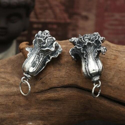 EDC 925 Silver Beads Rings A Pendant Paracord Outdoor DIY Decorations 925 Silver Camping Gear EDC Tools