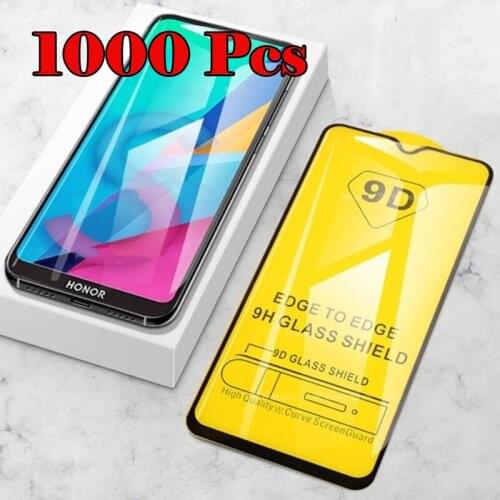 1000pcs 9D Tempered Glass Curved Full Glue Film Guard Screen Protector For Samsung Galaxy E02 E62 F02 F12 F12S F22 F42 F52 F62