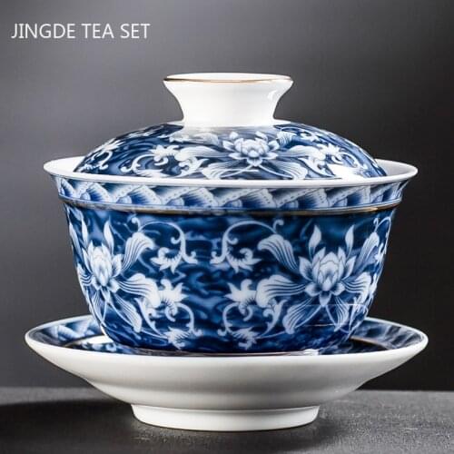 JINGDE TEA SET Cups With Lid For Pu-erh