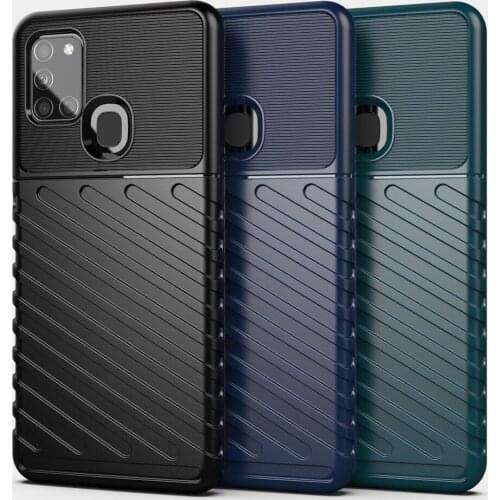 Fashion ShockProof Full Soft TPU Silicone Cover Samsung Galaxy A21S Case For Samsung A21S A 21S SamsungA21S SM-A217F Phone Bags