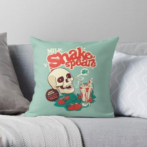 Milk Shakespeare Throw Pillow Cushion Cover Polyester throw pillows case on sofa home living room car seat decor 45x45cm