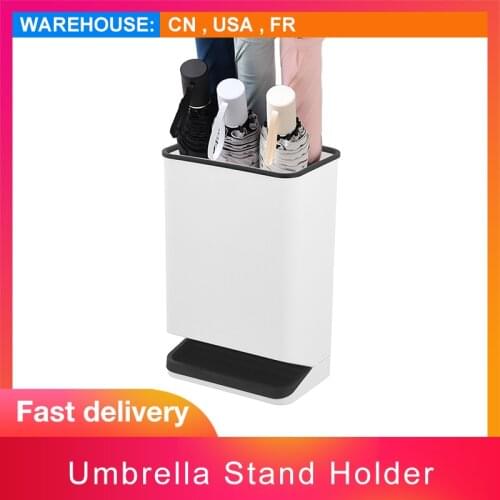 New Umbrella Stand Rack Bracket Drain Hallway Entryway Anti-Skid Draining Can Household Storage Container Home Creative Gadgets