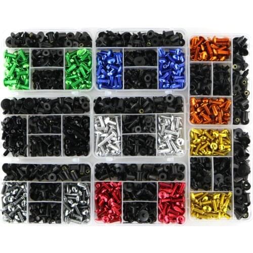 Fit For Kawasaki ZX7R ZX9R ZX10R ZX14R ZZR1400 GTR1400 Complete Full Fairing Bolts Kit Clips Windscreen Bolts Nuts M5 M6