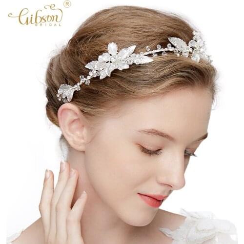 Anniversary Headpieces Gold Silver Color HairBands Crystal Bridal Headbands Hair Vine Prom Halo Wedding Hair Accessories