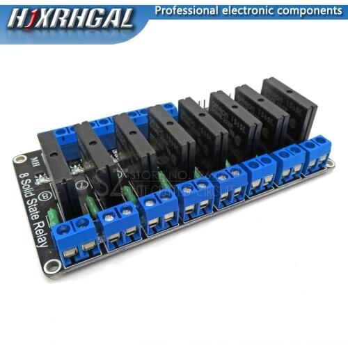 8 Channel 5V DC Relay Module 250V2A 5V 8 Channel Level Solid State Relay Module High level trigger