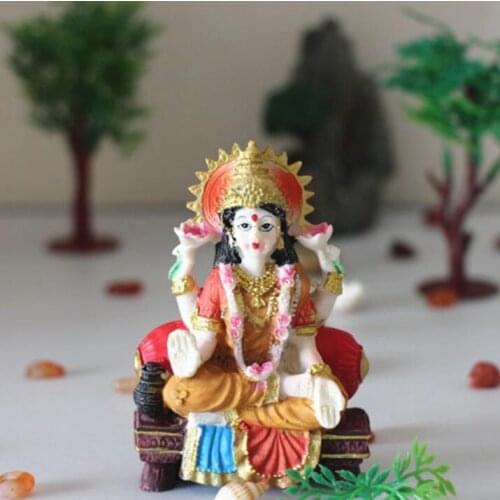 Silicone mold 3D mold woman clay sculpture making candle mould Asian goddess mother laxmi idol Lotus handmade clay resin moulds