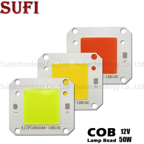 DC12V 50W LED COB chip Integrated Smart IC Driver Warm White Cool white Full Spectrum For 12V COB LED Floodlight Spotlight
