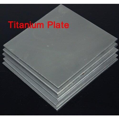 TA2 Thin Titanium Sheet Pure Ti Alloy Sheet Plate Metalwoking Craft Titanium DIY Material Thick 0.5/0.8/1/1.5/2/3 mm 100x100mm