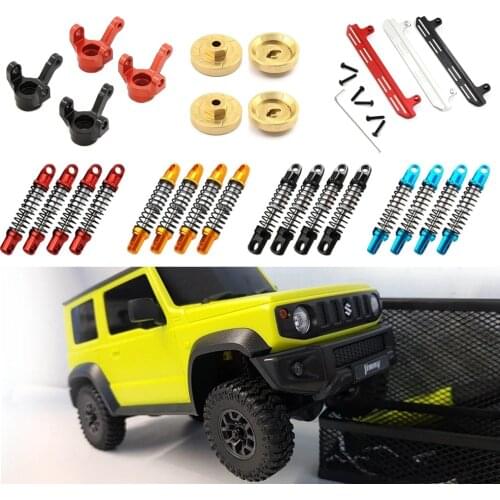 1/16 RC Car Parts Metal Steering Cup Shock Absorber Brass Wheel Hub Combiner CVD Front Rear Drive Shaft For XIAOMI Suzuki Jimny