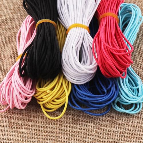 1.5 mm Nylon Round Elastic Cord Colorful Craft Stretch Elastic Thread,Drawcord Drawstring Jewelry Elastic Stretch Cord